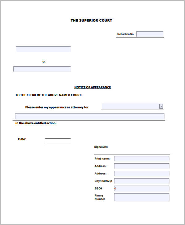 FREE 34  Notice Forms in PDF MS Word Excel