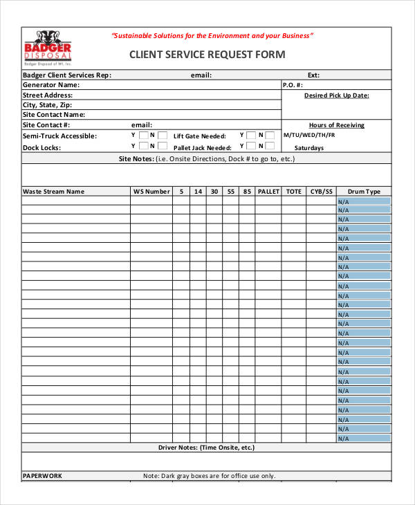 client service request form3