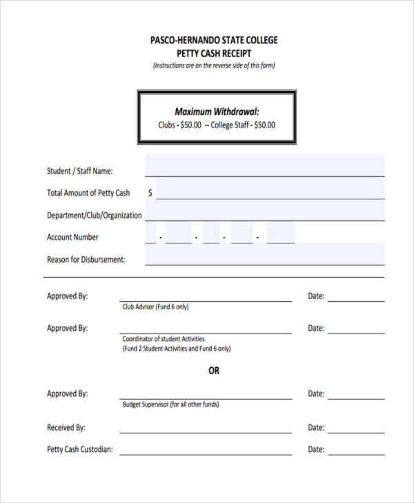 FREE 43 Receipt Forms In PDF Excel MS Word