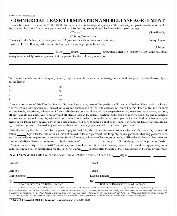 commercial lease termination agreement1