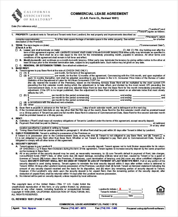 commercial property lease agreement1