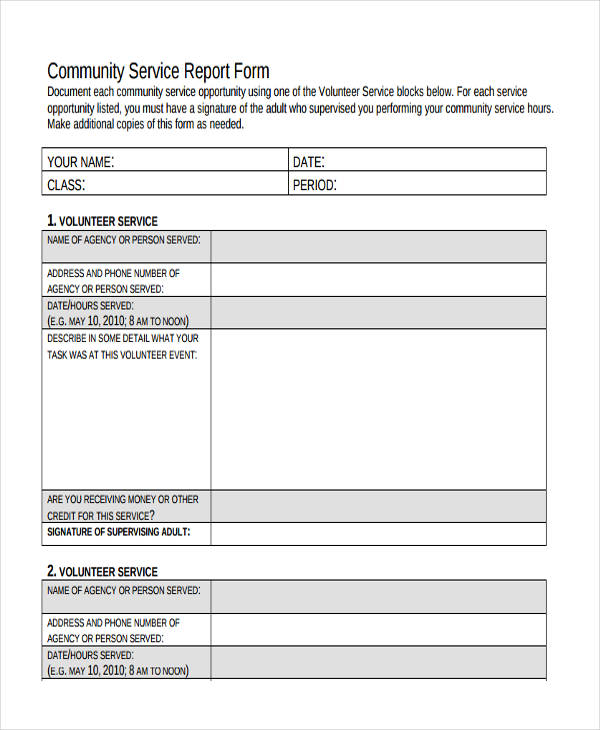 FREE 31 Sample Service Forms In PDF MS Word Excel