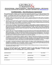 confidentiality non disclosure agreement form