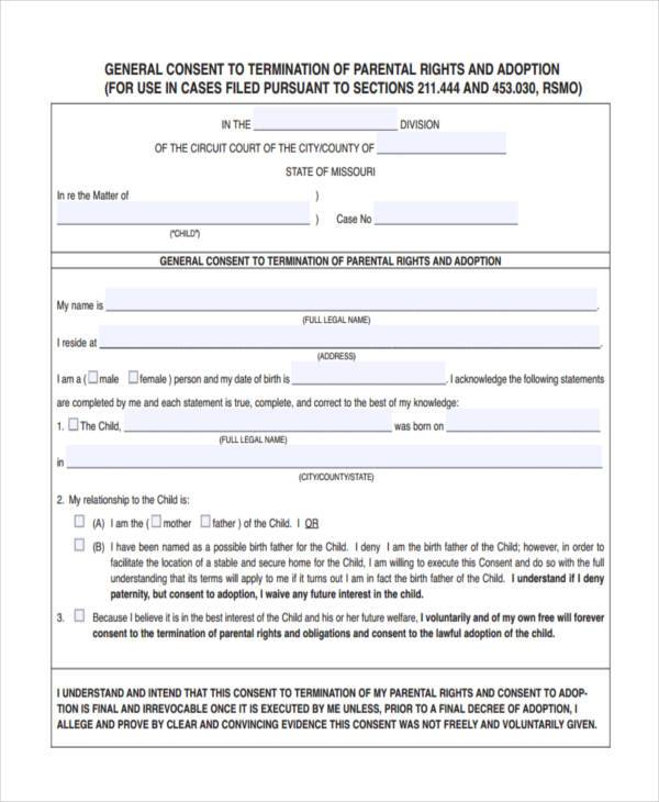 consent to terminate parental rights form1