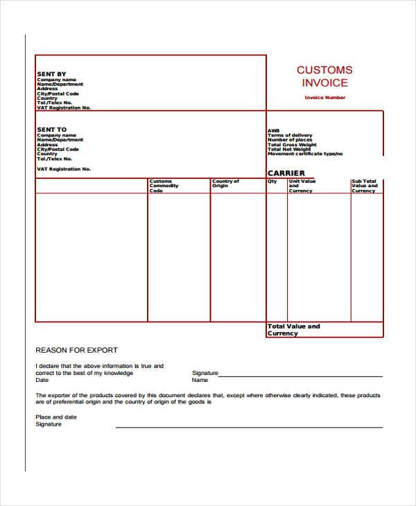 custom invoice form
