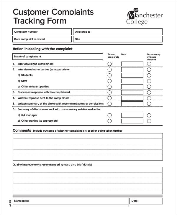 customer complaint tracking form3