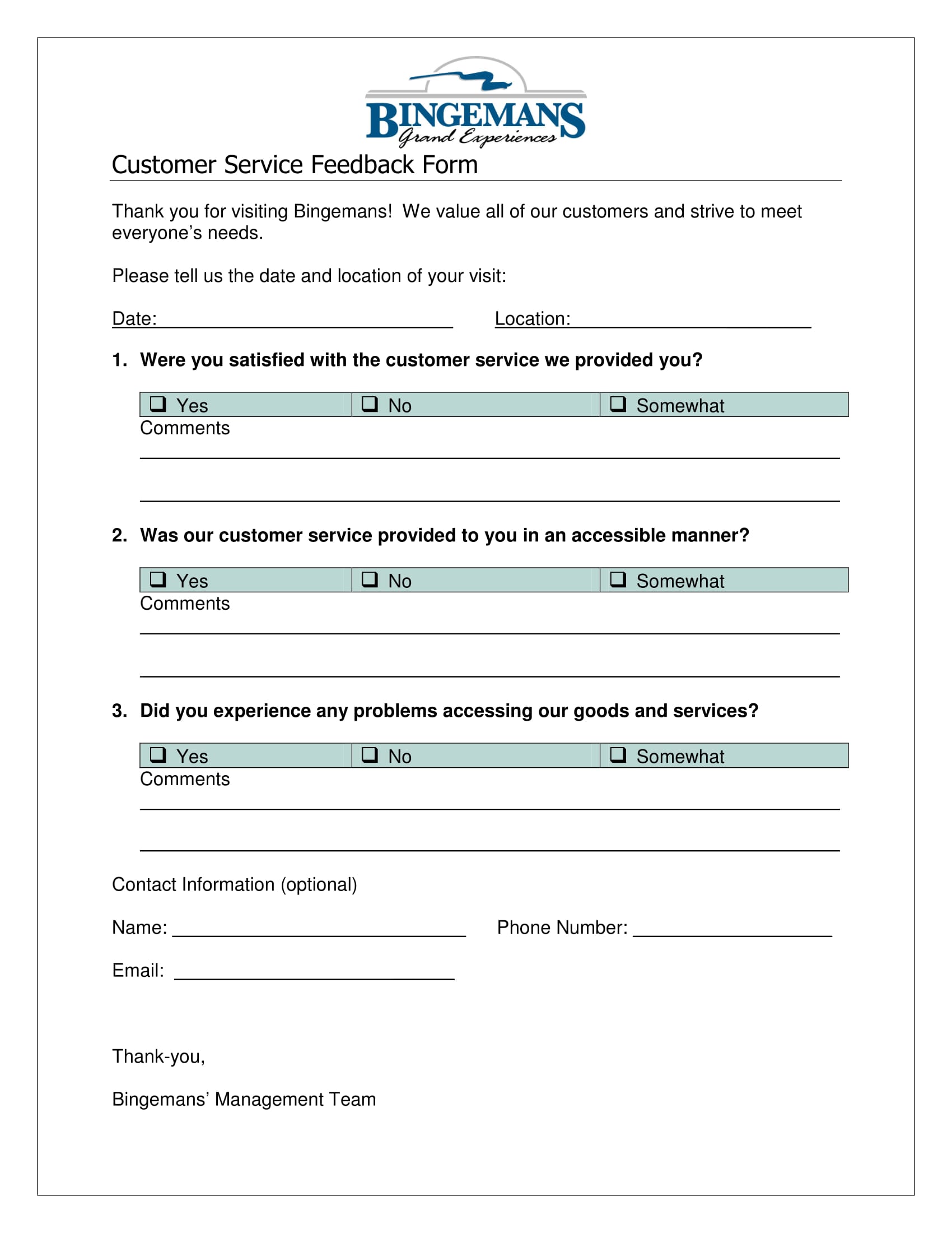 FREE 6 The Purpose Of Feedback Forms In PDF MS Word