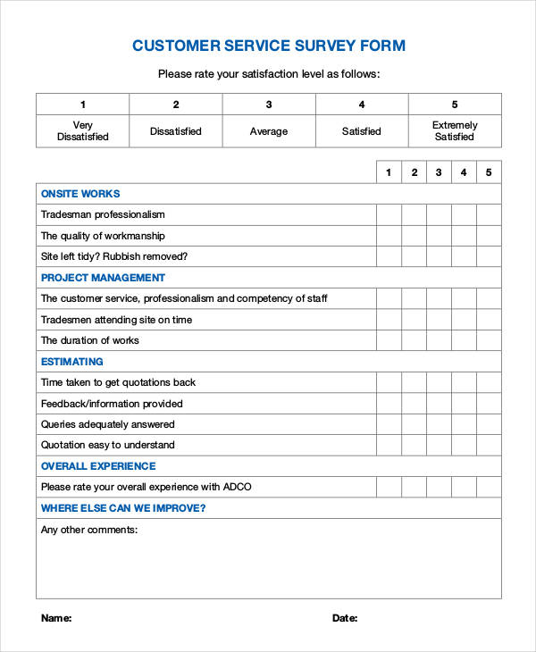 FREE 37+ Service Forms in PDF | Excel | MS Word