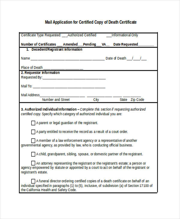death certificate application form2