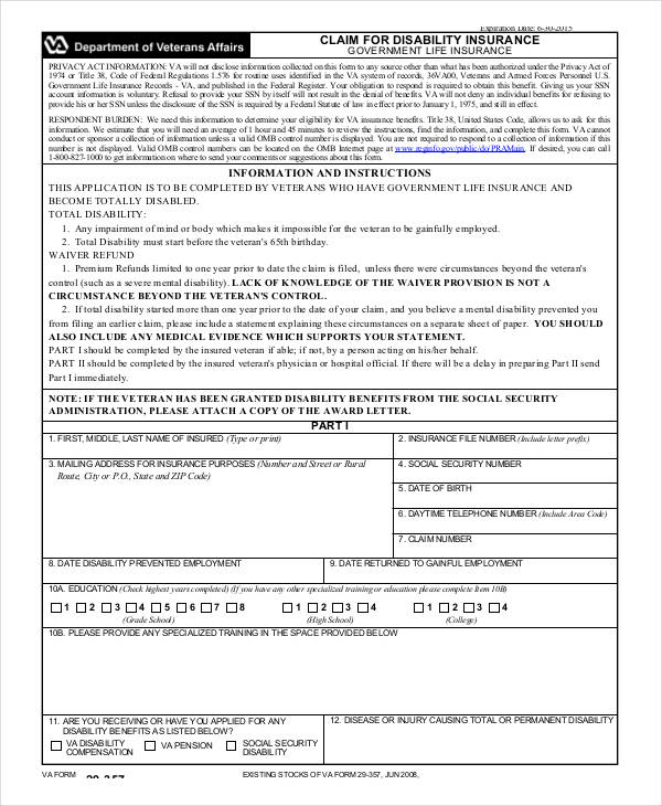 FREE 40+ Claim Forms in PDF Excel MS Word