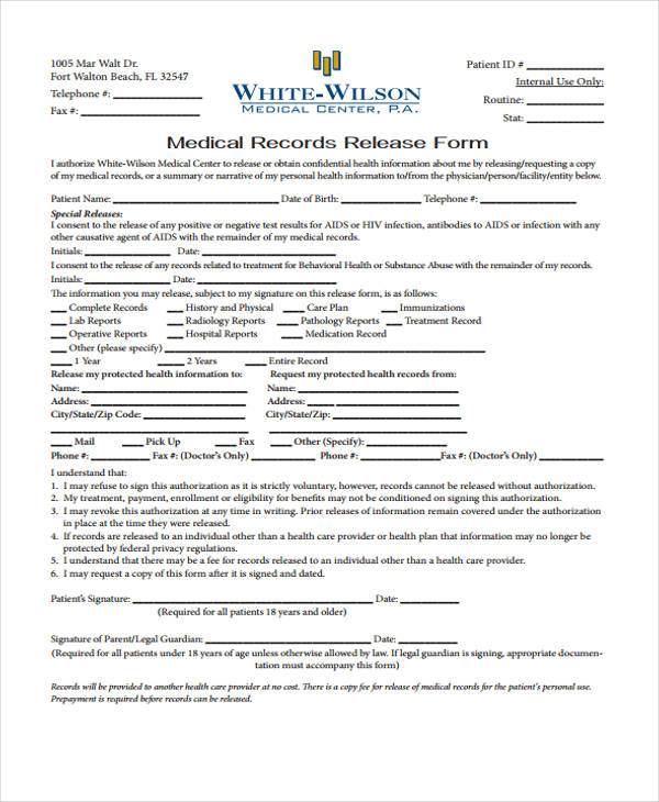 doctor medical records release form1