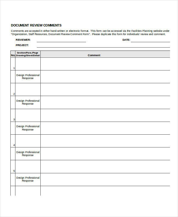 FREE 17+ Review Forms in Excel | PDF