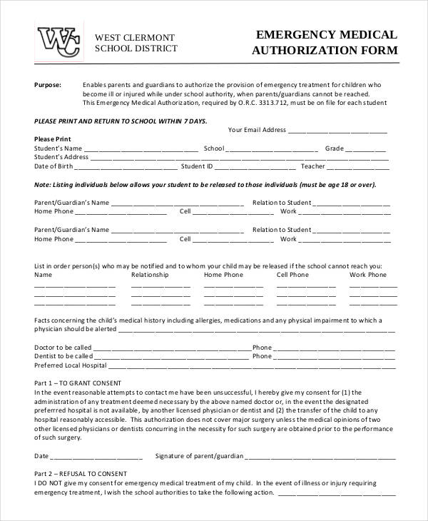 emergency medical authorization form3