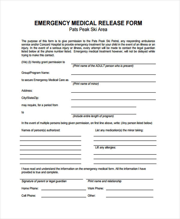 Urgent Care Release Form Fill And Sign Printable Template Online Us 8062