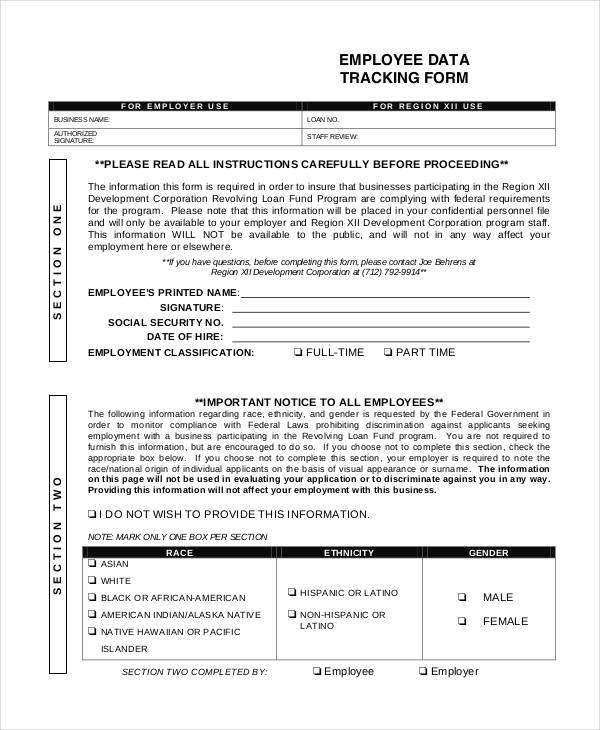 employee data tracking form3