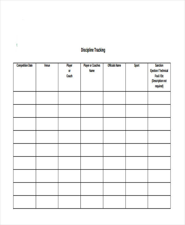 FREE 32+ Tracking Forms in PDF | MS Word | Excel