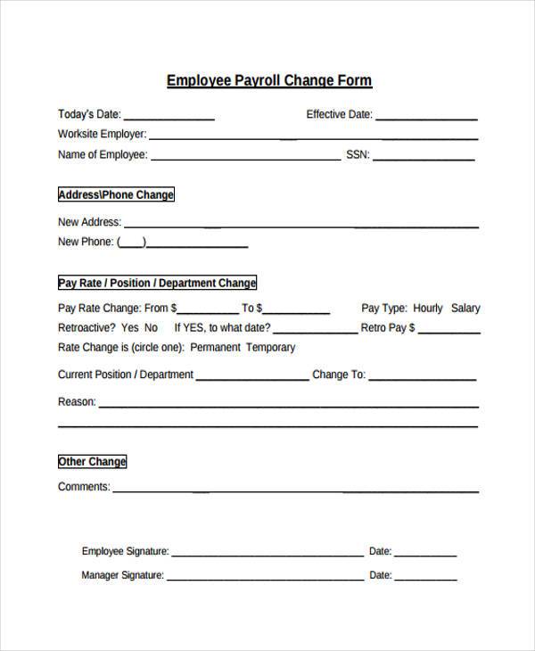 employee payroll change form1