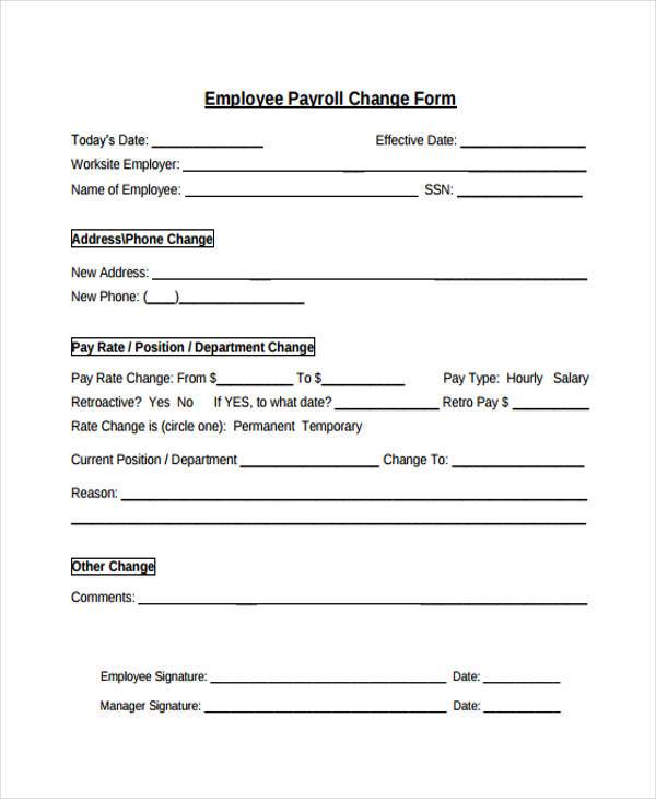 FREE 34+ Printable Payroll Forms in PDF | Excel | MS Word