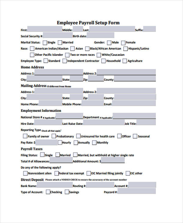 FREE 42+ Sample Payroll Forms in PDF | Excel | MS Word