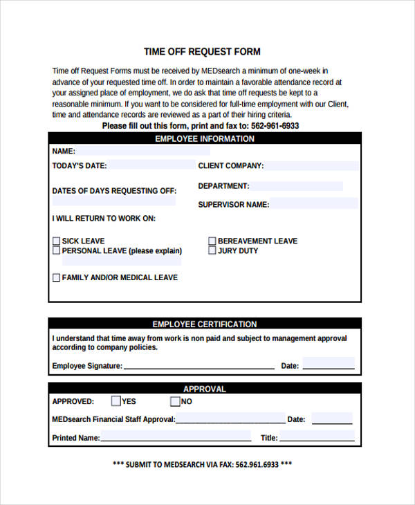 FREE 52  Request Form Samples PDF MS Word Google Docs Excel