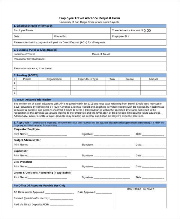 employee travel advance request form3
