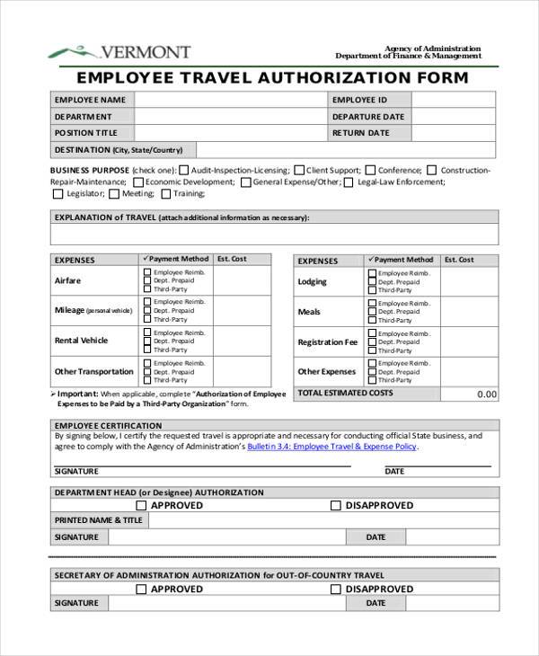 FREE 39 Authorization Form Templates