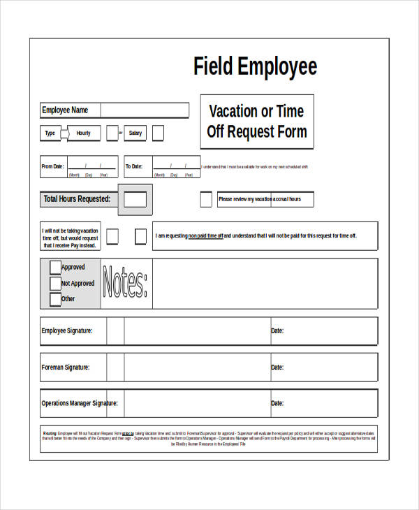 FREE 40+ Request Forms in Excel