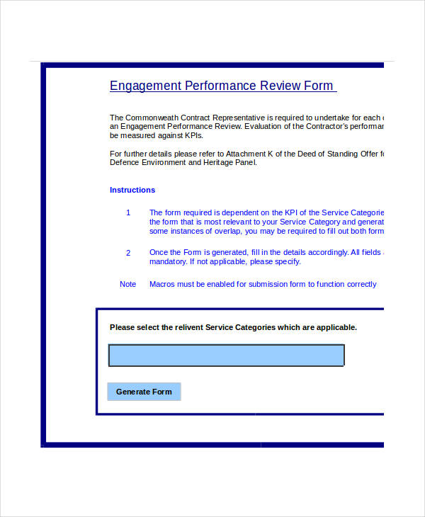 FREE 17+ Review Forms in Excel | PDF