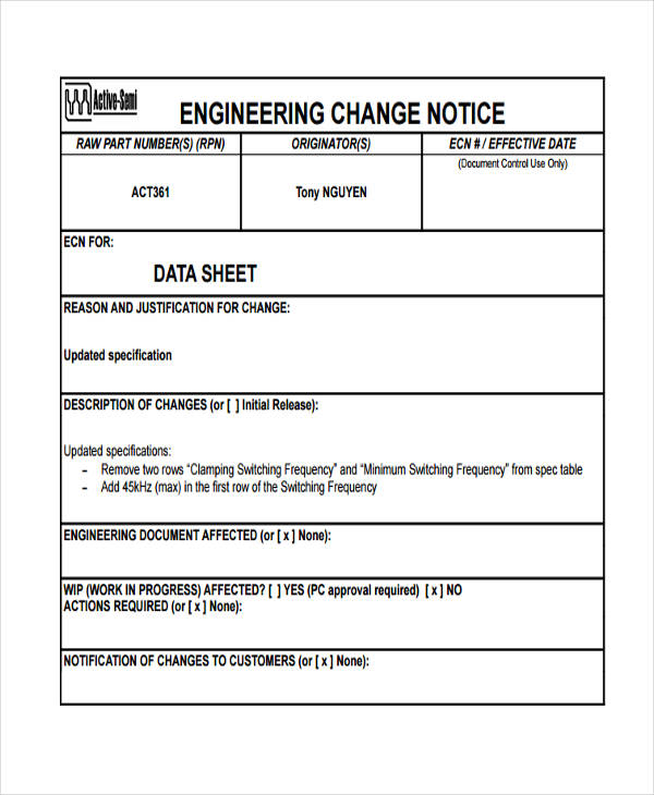 engineering change notice form1