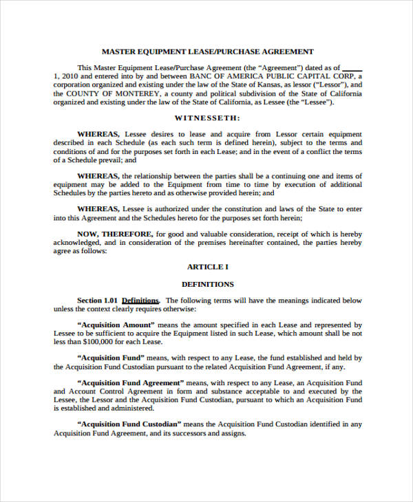 equipment lease purchase agreement form1