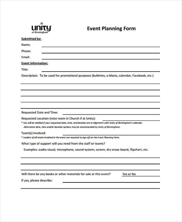 event planning request form3