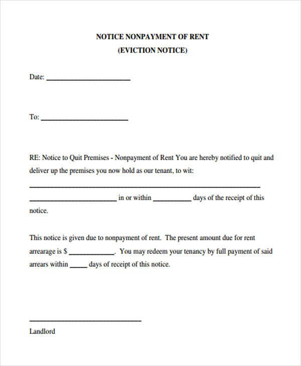 33 Sample Notice Forms