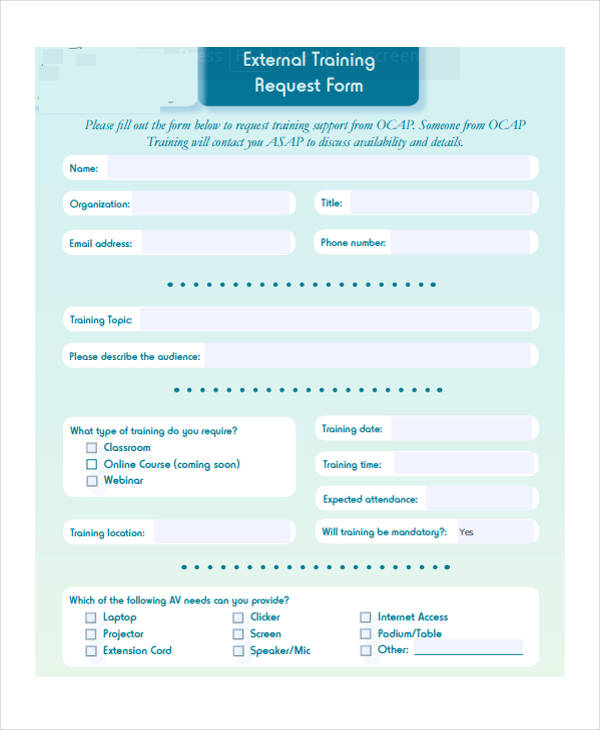 FREE 52+ Request Form Samples, PDF, MS Word, Google Docs, Excel