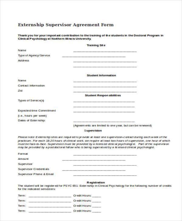 externship supervisor agreement form1