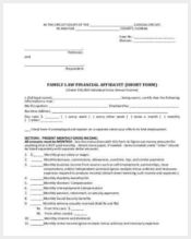 family law financial affidavit form1