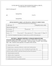 financial affidavit short form1