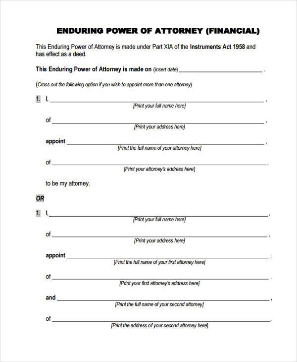 FREE 35 Power Of Attorney Forms In PDF