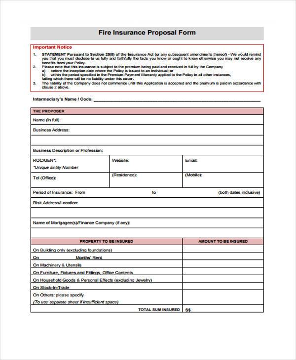 fire insurance proposal form1