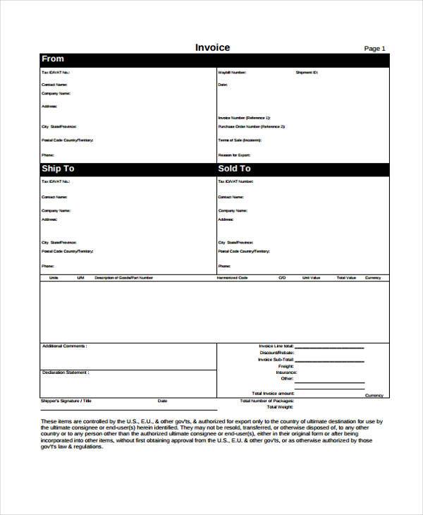 free 35 invoice forms in pdf excel ms word