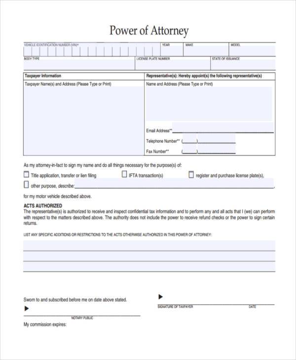 free general power of attorney form