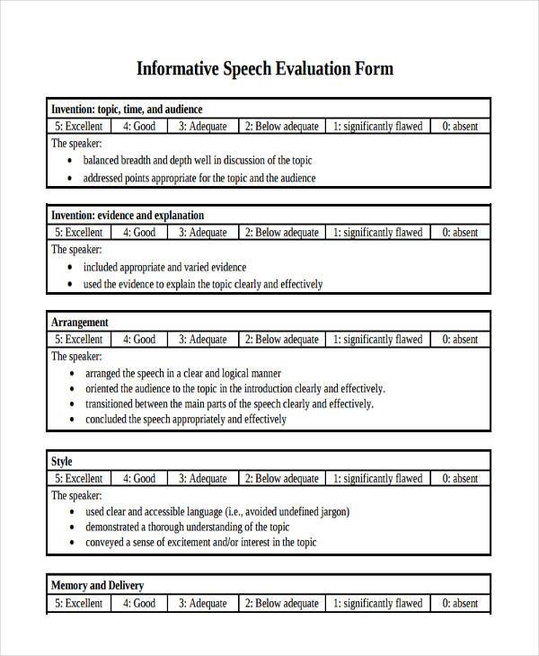 FREE 56+ Evaluation Forms in PDF MS Word Excel