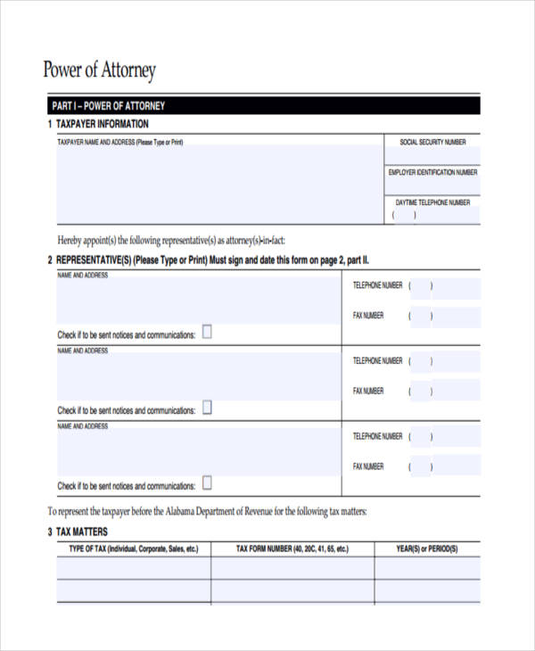 free power of attorney form1