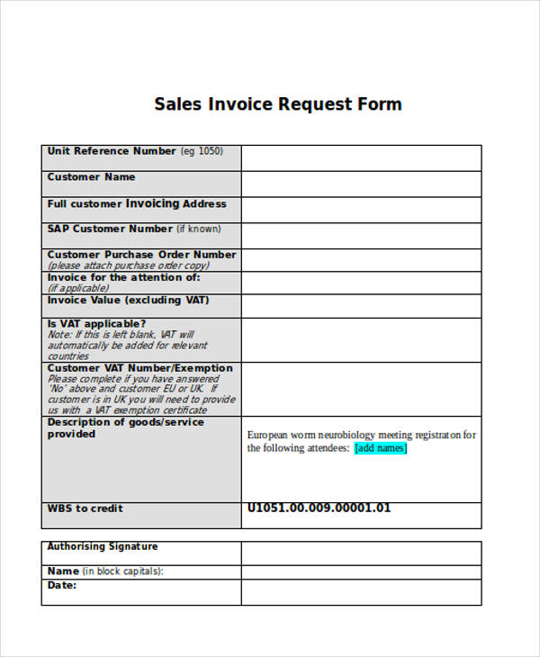 FREE 35 Invoice Forms In WORD PDF