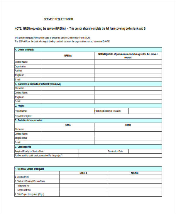 FREE 40+ Request Forms in Excel