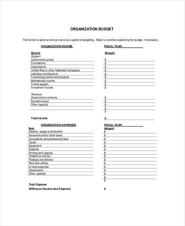 fundraising event budget form5