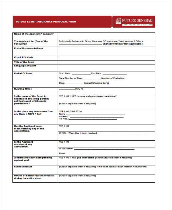 Fundraiser Proposal Template