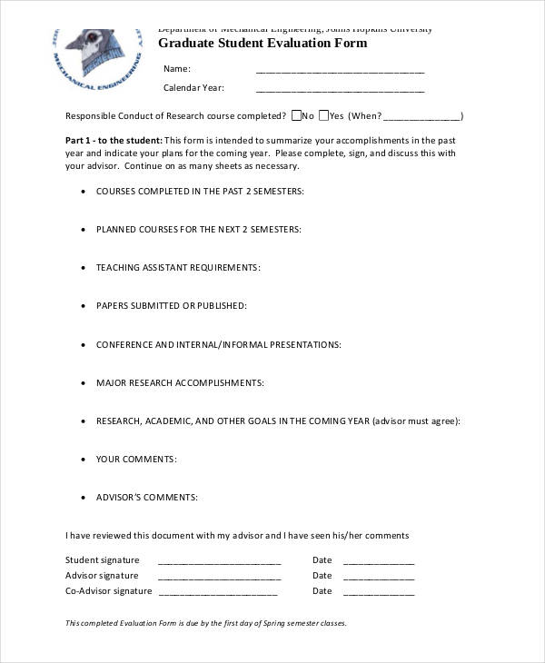 graduate student evaluation form1