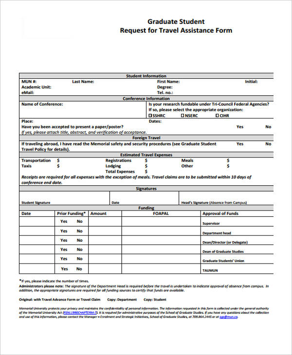 graduate student travel assistance request form3