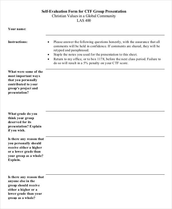 group presentation self evaluation form1