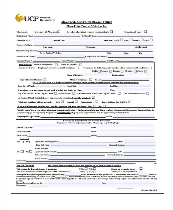 hr medical leave request form3